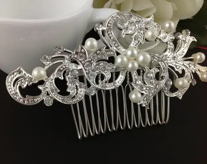 Wedding Bridal Pearl Hair Pins Flower Crystal Hair Clips Bridesmaid Jewelry Wedding Bridal Accessories Hair Jewelry 30