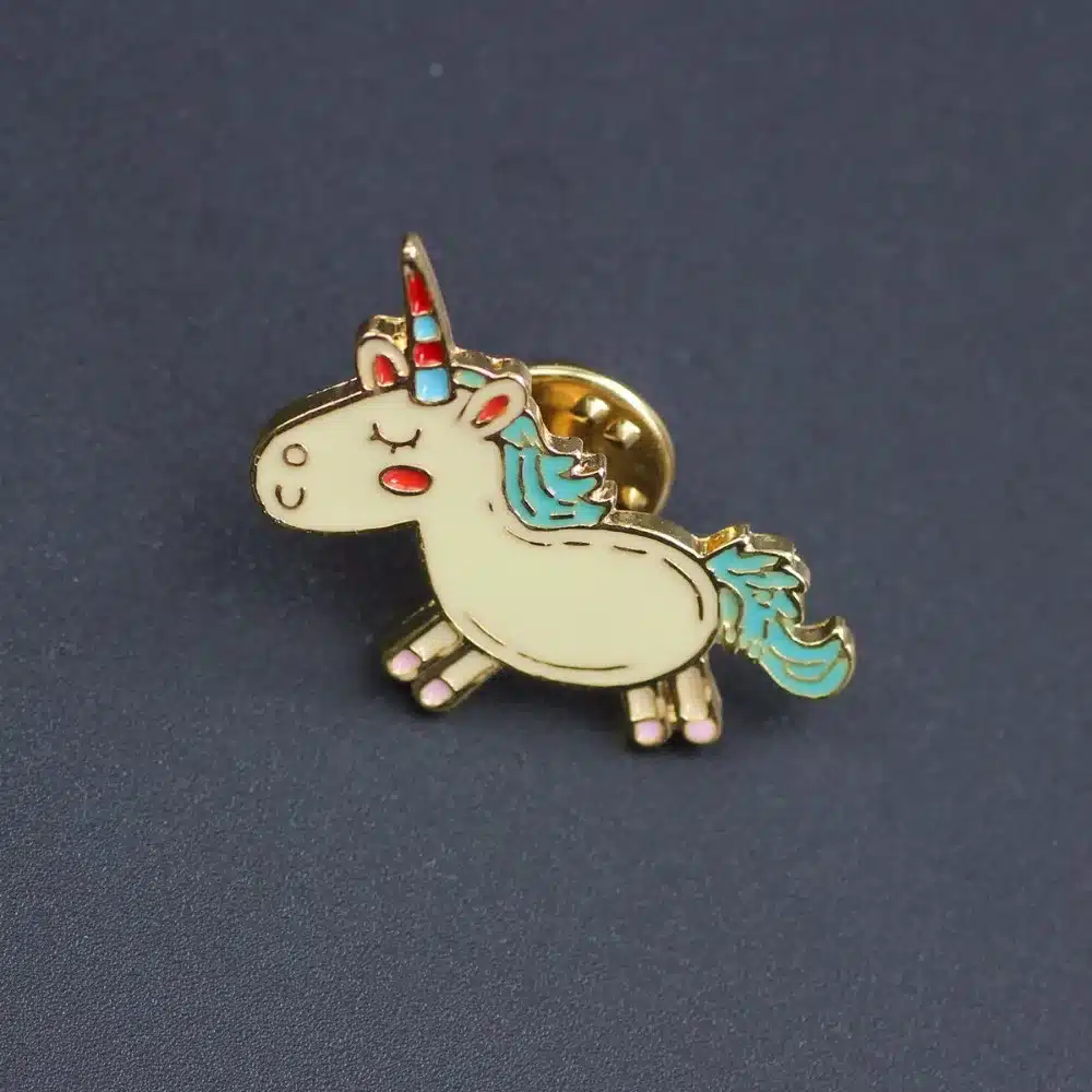 Timlee X223 New Cartoon Lovely Animals Unicorn Metal Brooch Pins Fashion Jewelry Wholesale 14