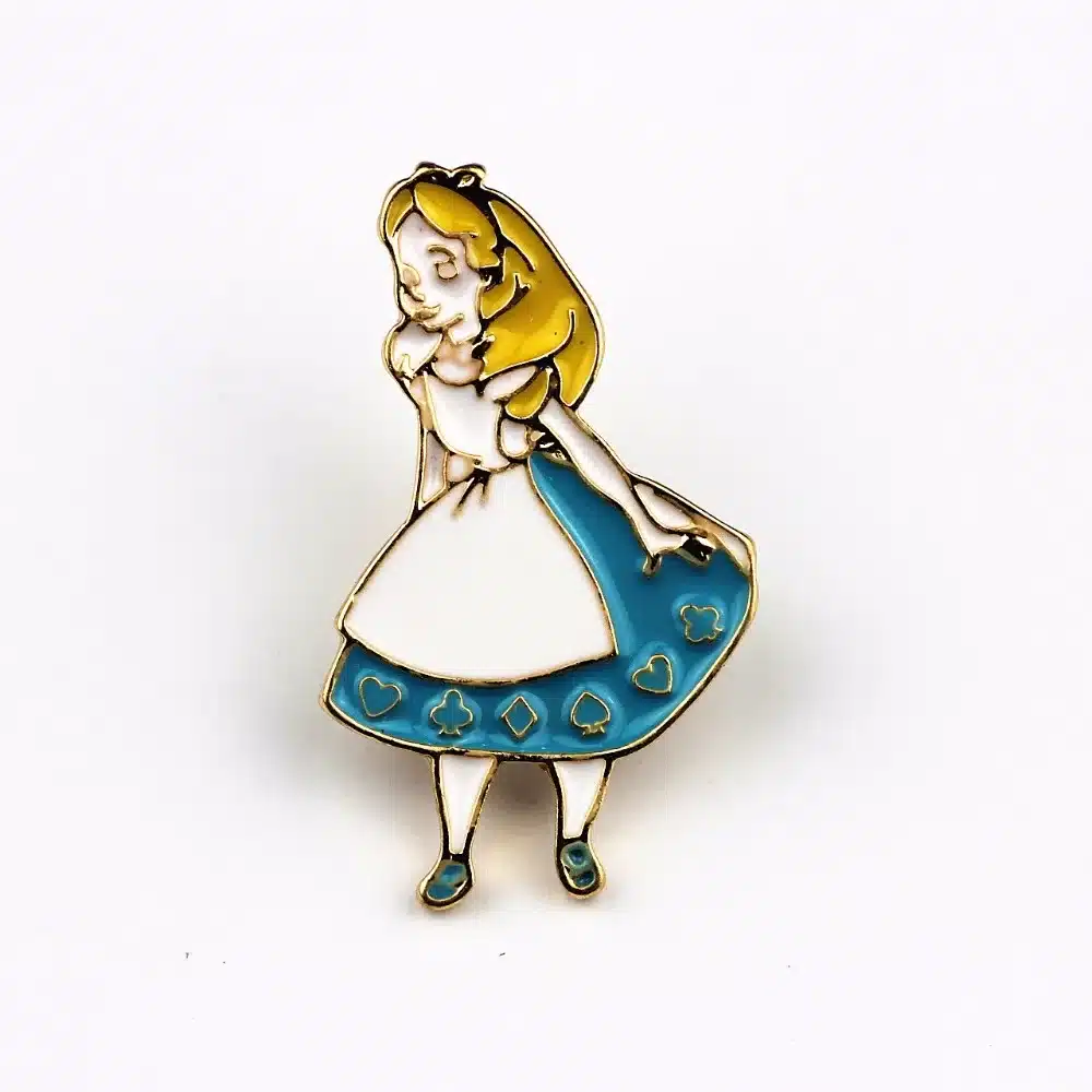 Timlee X227 Cartoon Cat Cute Wonderland Enamel Pins Alice Brooch Crown Metal Brooch Pins Gift Wholesale 26