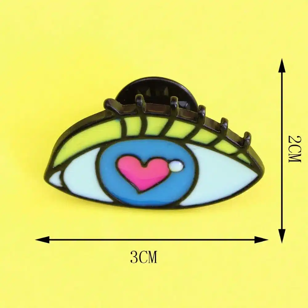 Timlee X303 Cute Van Gogh Heart Flag Tree Astronaut Rainbow Unicorn Pins Eyes Metal Brooch Pins, Fashion Jewelry Wholesale 35