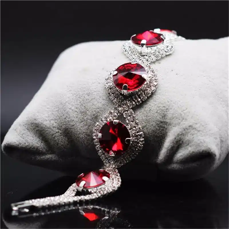 Fashion Wedding Bridal Jewelry Sets For Women Rhinestone Austrian Crystal Jewelry Set Bracelet Earrings Set Indian Accessories 26