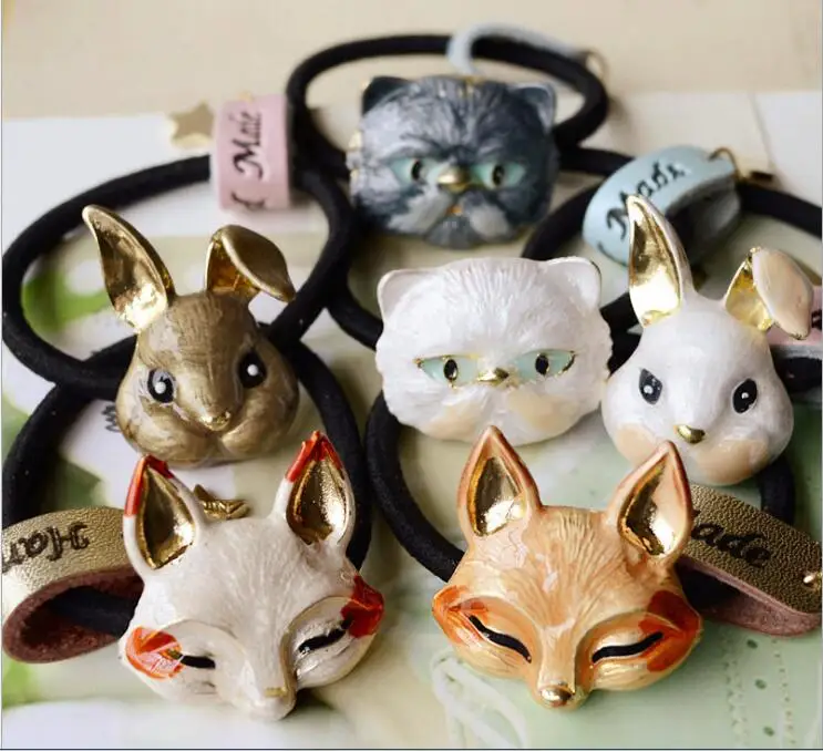Timlee H033 Free shipping Cute Cat Fox Rabbit Hairband Hair Accessary Gift 10
