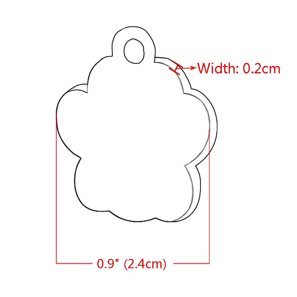 Engraved Pet Dog Tags Custom Cat ID Name Tags for Pets Personalized Paw Bone Shape FREE Gift S L 13