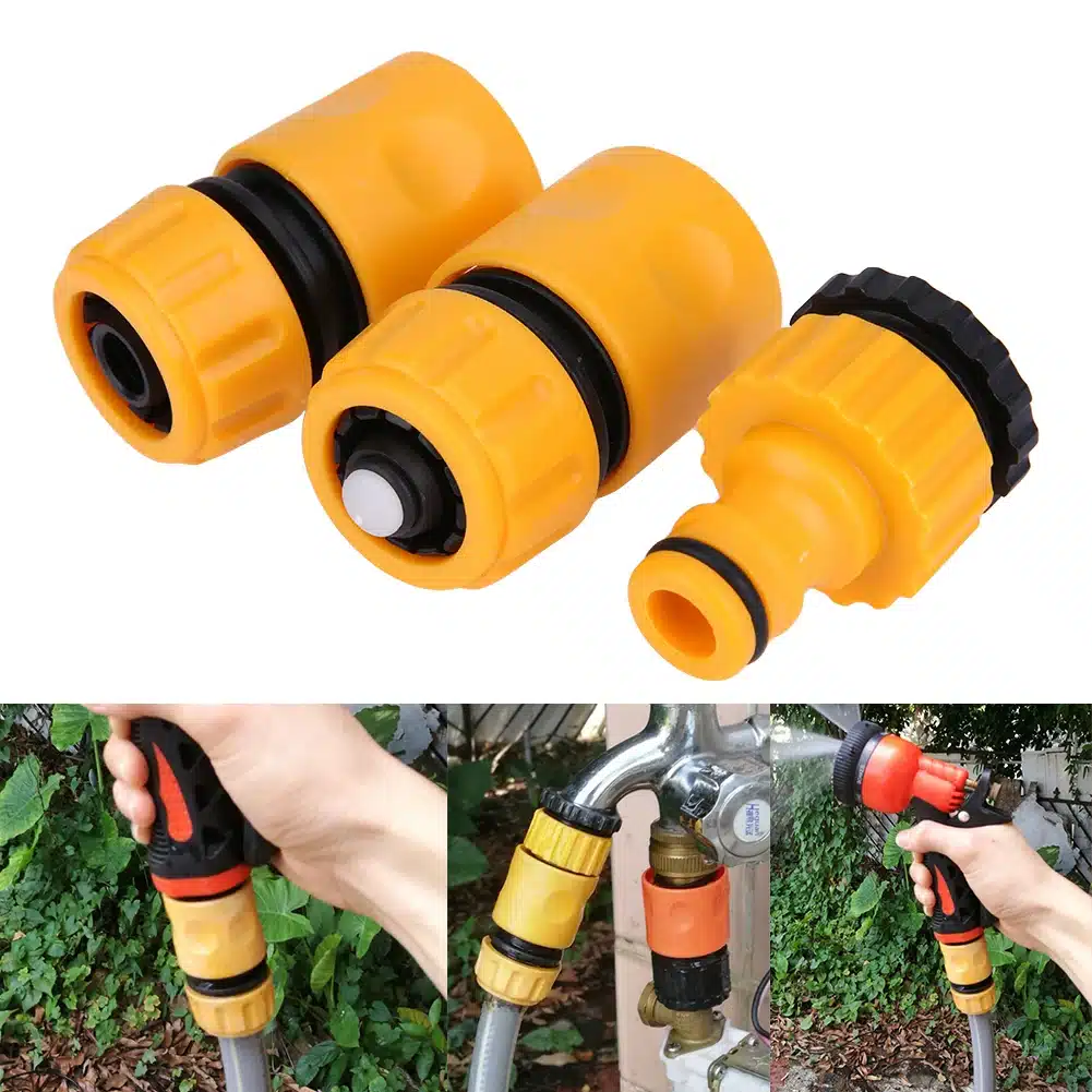 3Pcs Fast Coupling Adapter Drip Tape For Irrigation Hose Connector With 1/4 Internal Thread Joint Garden Tools 13