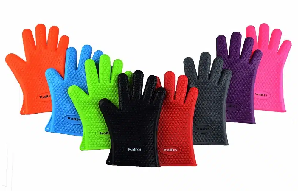 WALFOS 1 piece food grade Cooking Baking BBQ glove Heat Resistant Silicone BBQ Grill Glove barbecue grilling glove BBQ tools 13