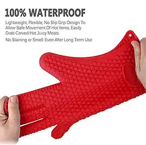 WALFOS 1 piece food grade Cooking Baking BBQ glove Heat Resistant Silicone BBQ Grill Glove barbecue grilling glove BBQ tools 28