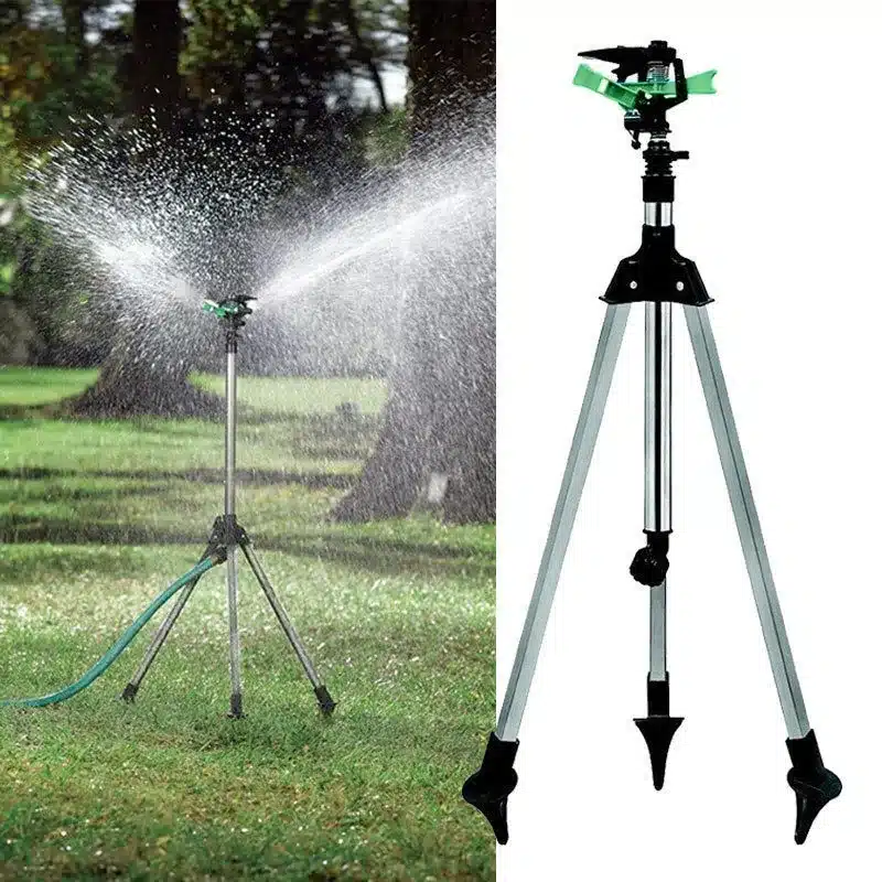 Tripod Impulse Sprinkler Pulsating Telescopic Watering Lawn Yard and Garden 3