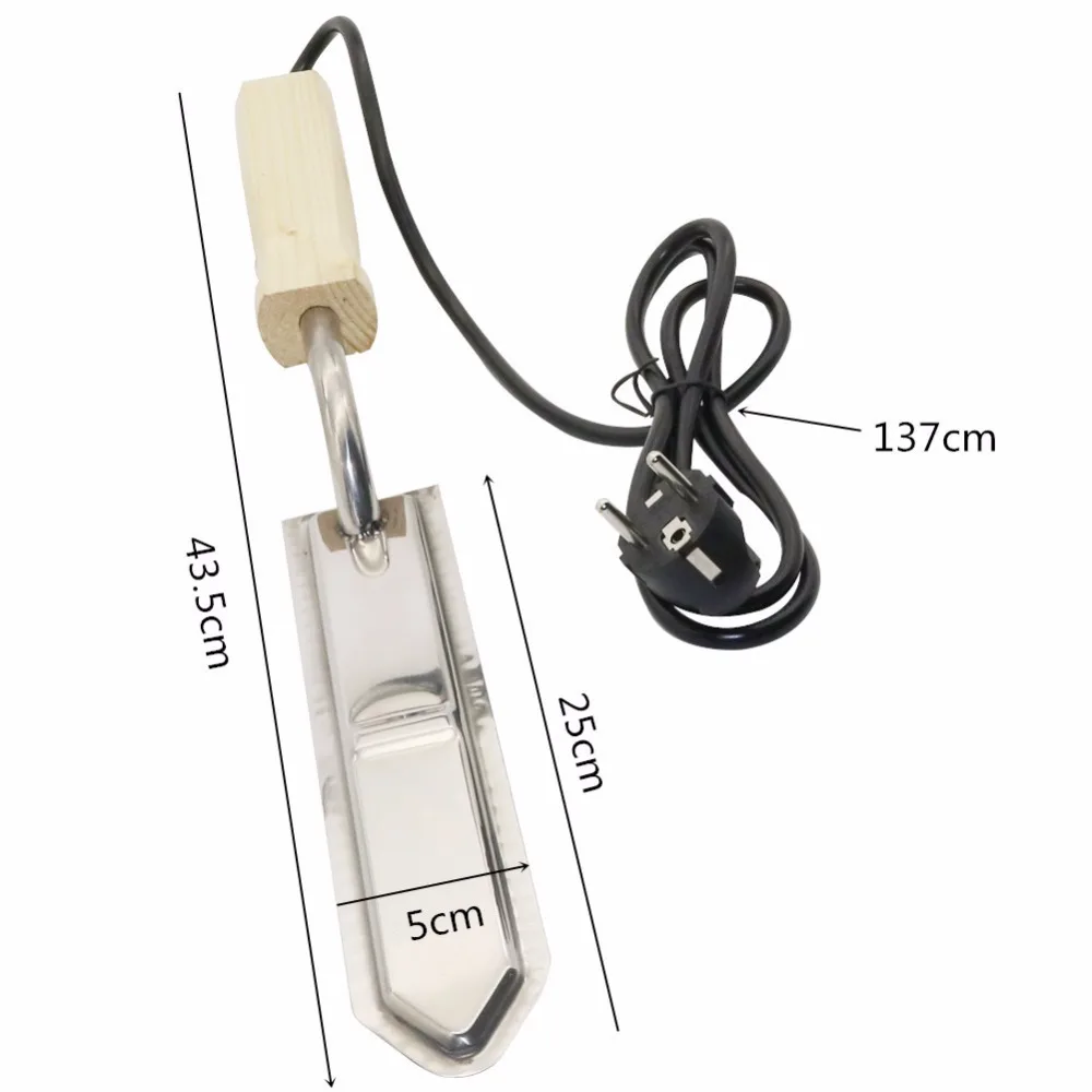 European Standard Plug 220V Electric Stainless Steel Extractor Uncapping Knife Cut Bee Hive Honey Scraper 4