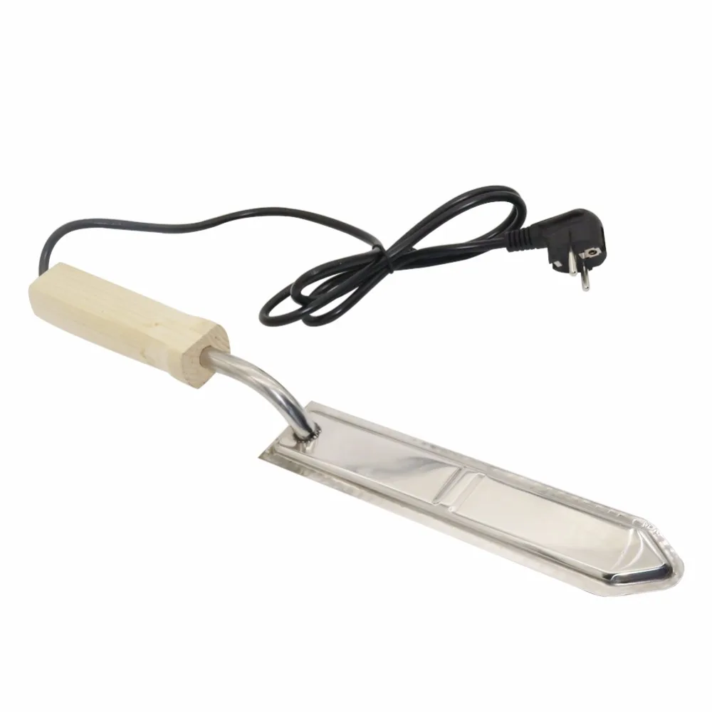 European Standard Plug 220V Electric Stainless Steel Extractor Uncapping Knife Cut Bee Hive Honey Scraper 5