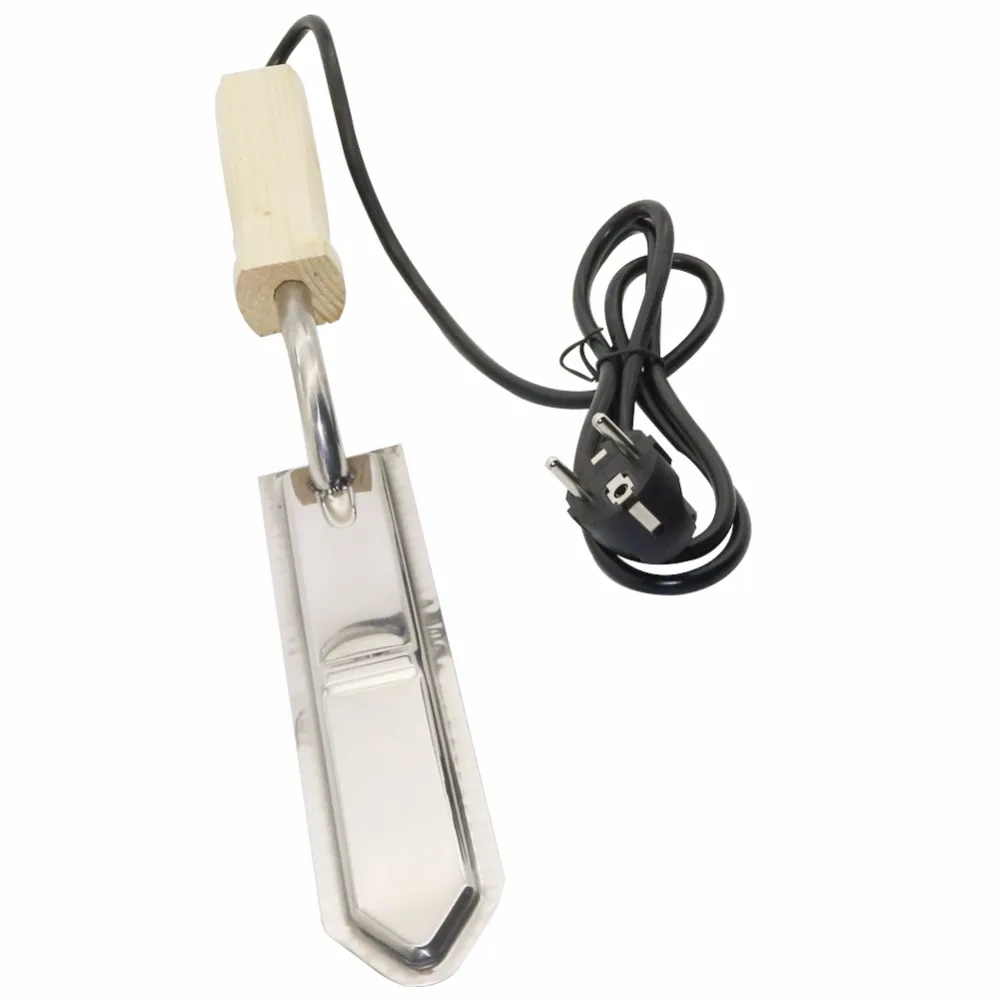 European Standard Plug 220V Electric Stainless Steel Extractor Uncapping Knife Cut Bee Hive Honey Scraper 6