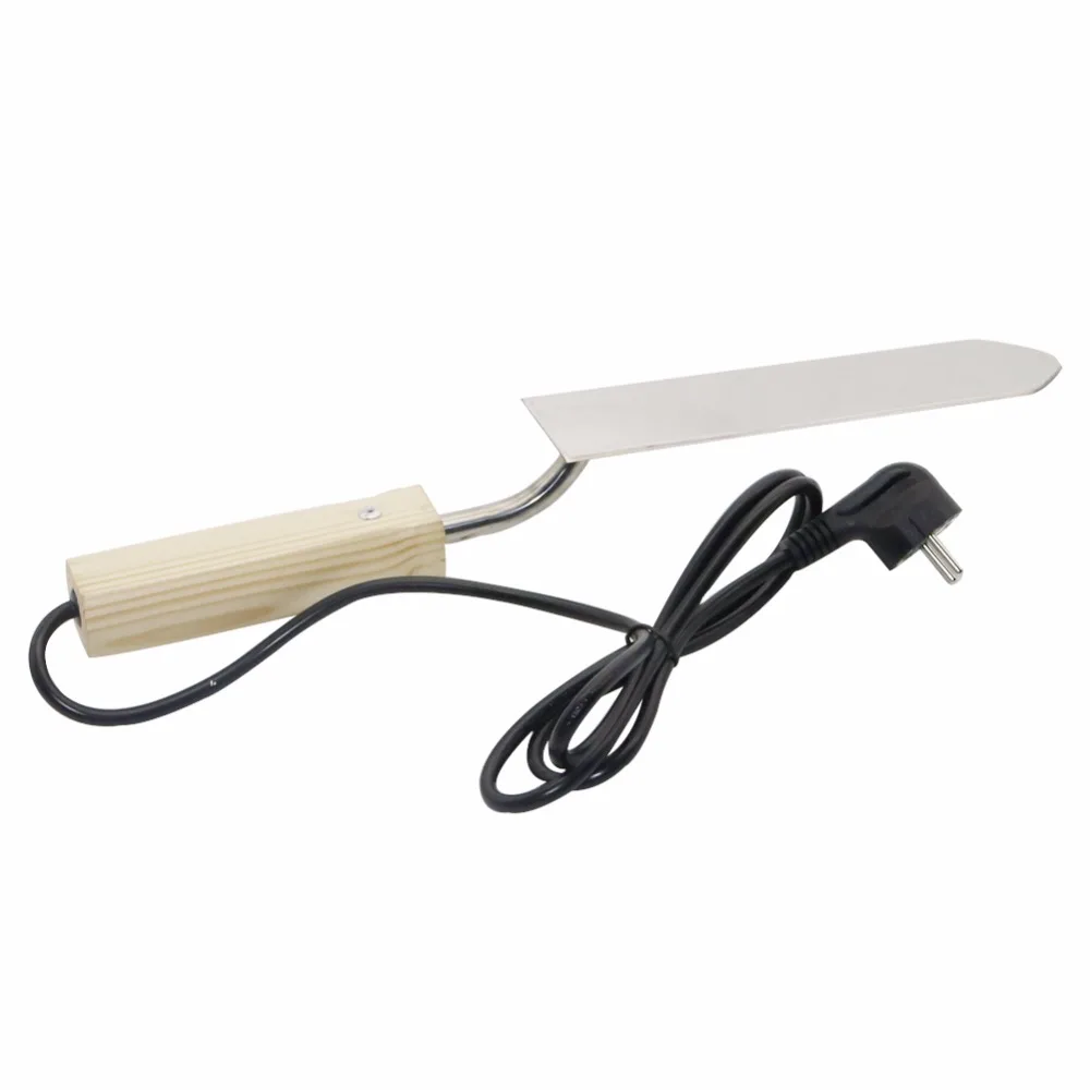 European Standard Plug 220V Electric Stainless Steel Extractor Uncapping Knife Cut Bee Hive Honey Scraper 7