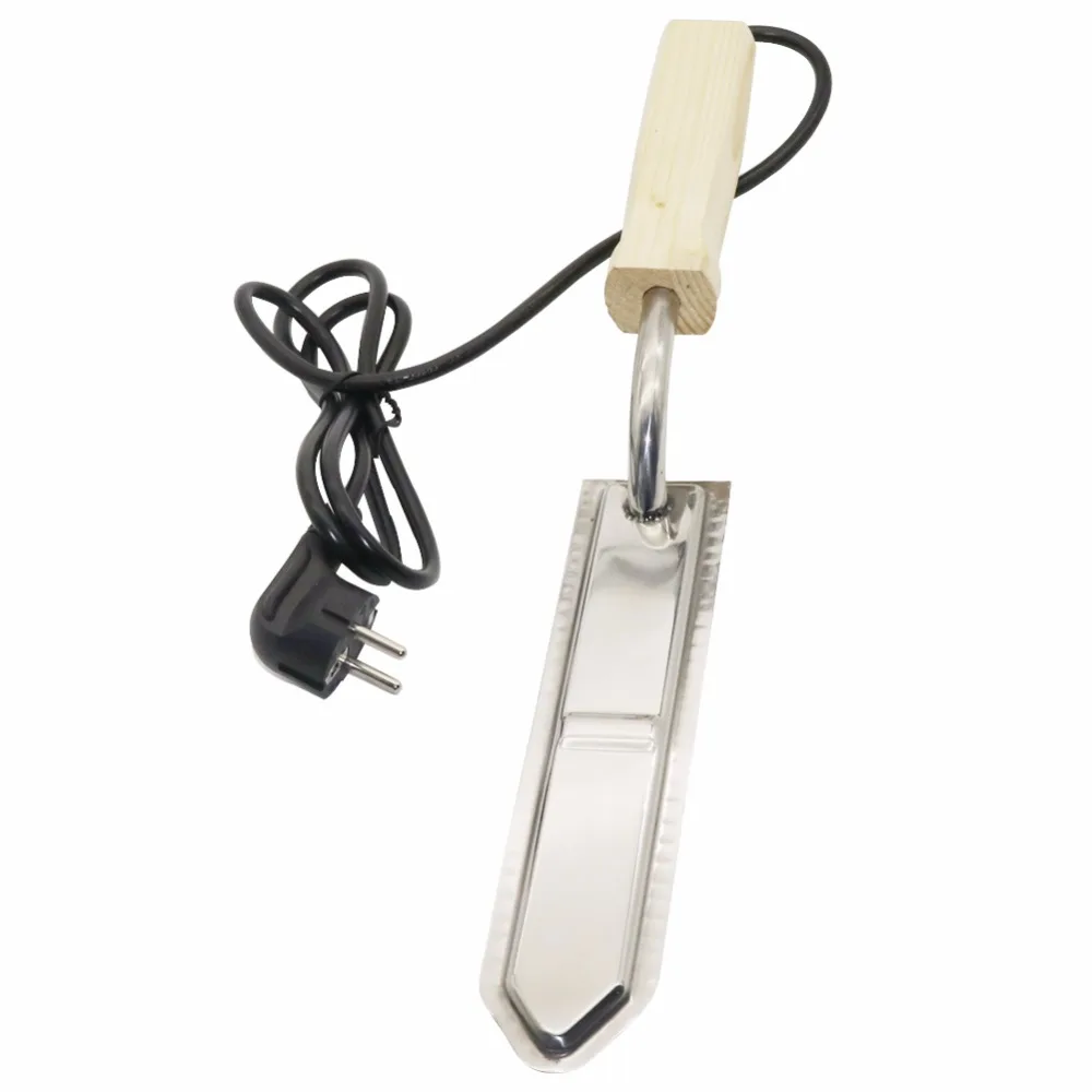 European Standard Plug 220V Electric Stainless Steel Extractor Uncapping Knife Cut Bee Hive Honey Scraper 9