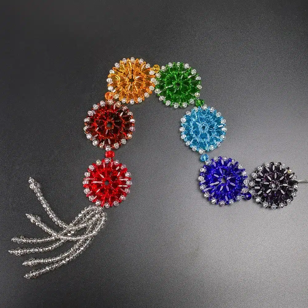 H&D Crystal Rainbow Chakra Muladhar Dream Catcher Octagonal Pendants Wall Hanging Decoration Ornament Fengshui Home Party Decor 11