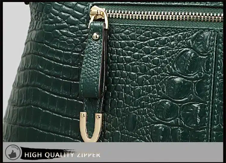 Qiwang Authentic Women Crocodile Bag 100% Genuine Leather Women Handbag Hot Selling Tote Women Bag Large Brand Bags Luxury 30