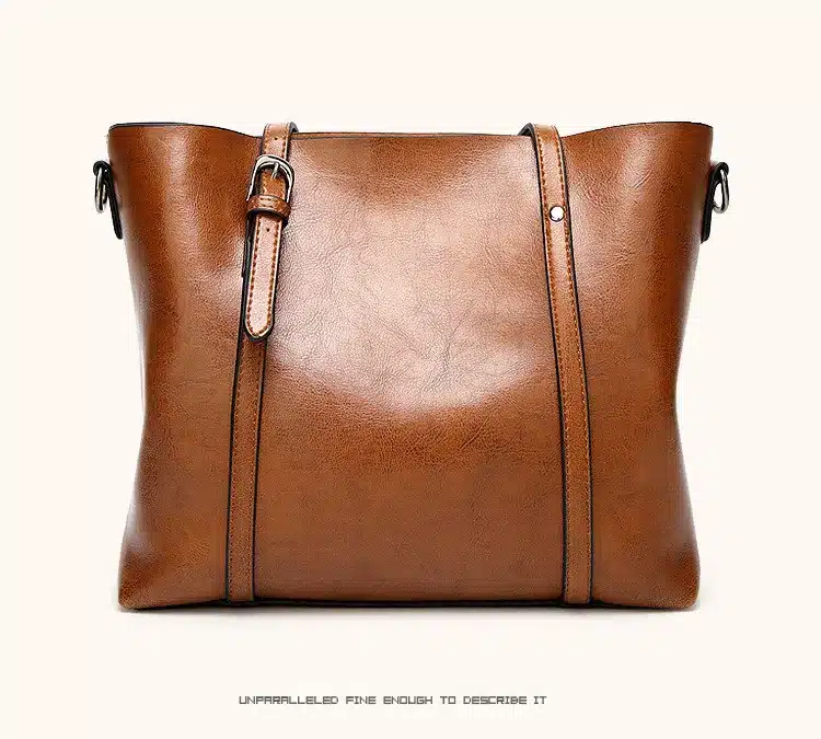 Women bag Oil wax Women's Leather Handbags Luxury Lady Hand Bags With Purse Pocket Women messenger bag Big Tote Sac Bolsos Mujer 32