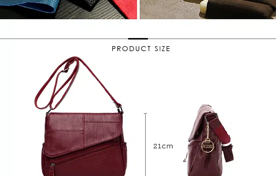 PHTESS New Female Messenger Bags Feminina Bolsa Leather Luxury Handbags Women Bags Designer 2017 Sac a Main Ladies Shoulder Bag 3