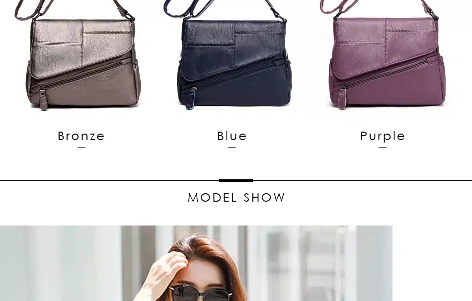 PHTESS New Female Messenger Bags Feminina Bolsa Leather Luxury Handbags Women Bags Designer 2017 Sac a Main Ladies Shoulder Bag 9