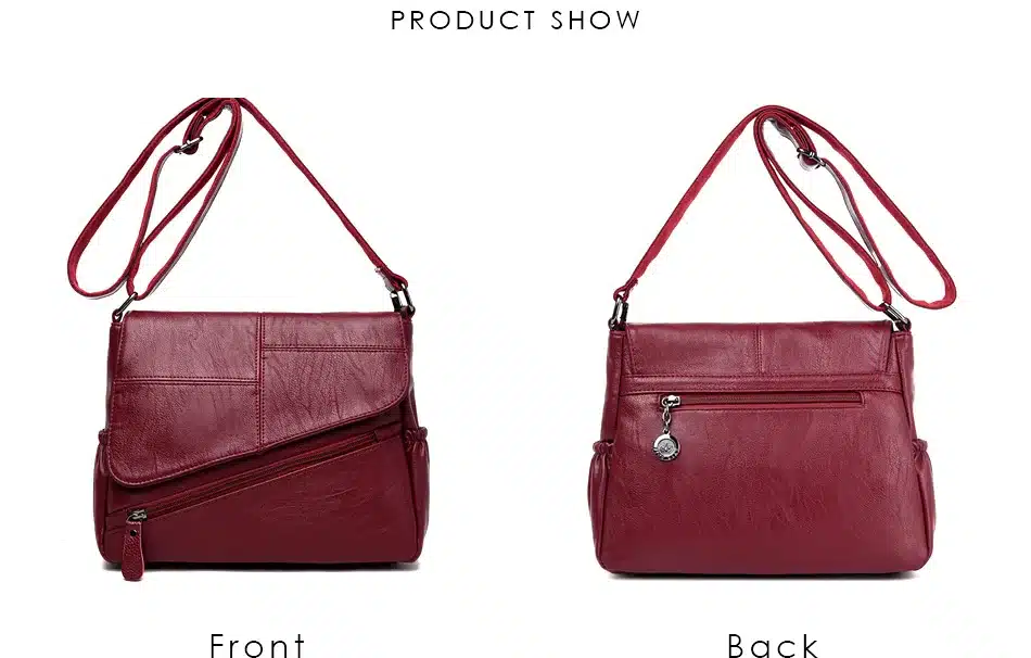 PHTESS New Female Messenger Bags Feminina Bolsa Leather Luxury Handbags Women Bags Designer 2017 Sac a Main Ladies Shoulder Bag 26