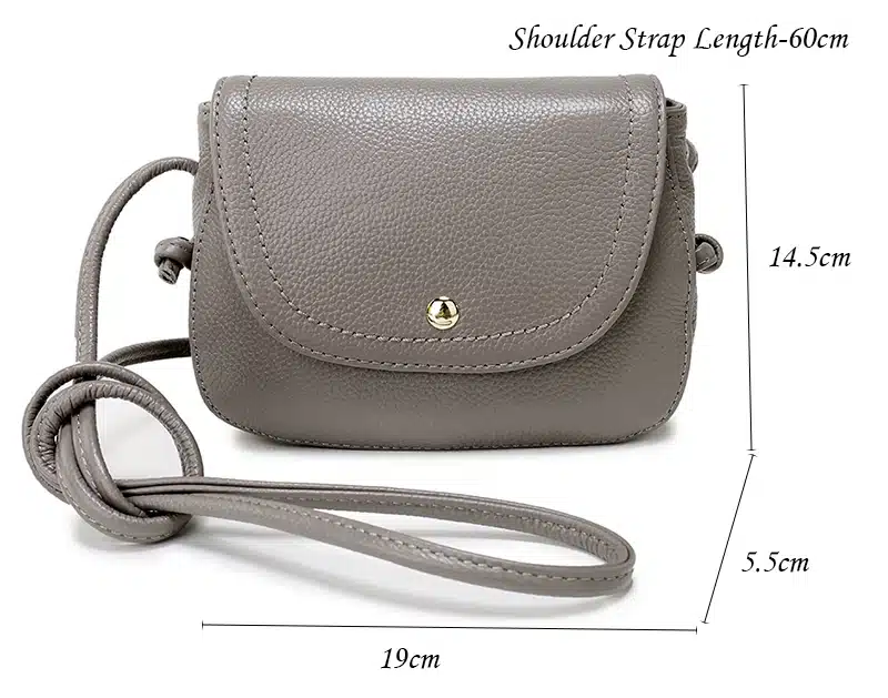 Nuleez Genuine Leather Saddle Bag Real Leather Women Small Bag Summer Sling Bag For Girls Crossbody Messenger Bags Female 2031 2