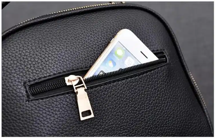 DIDA BEAR Women Small Leather Shoulder bags Girls Crossbody Messenger bag Lady Handbag and Purse Femme Sac A Epaule bolso Black 25