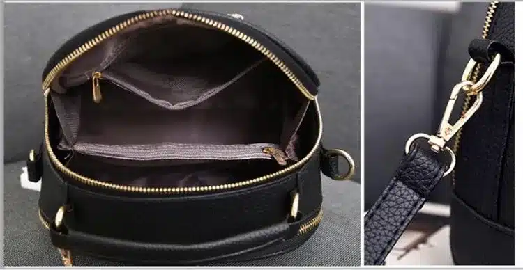 DIDA BEAR Women Small Leather Shoulder bags Girls Crossbody Messenger bag Lady Handbag and Purse Femme Sac A Epaule bolso Black 27