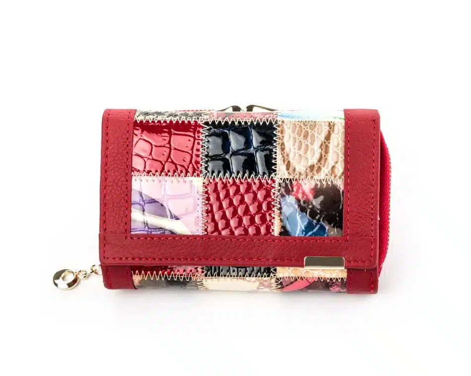 Women Luxury Brand Fashion Genuine Leather Patchwork Wallet Women Small Purse Female Short Design 13