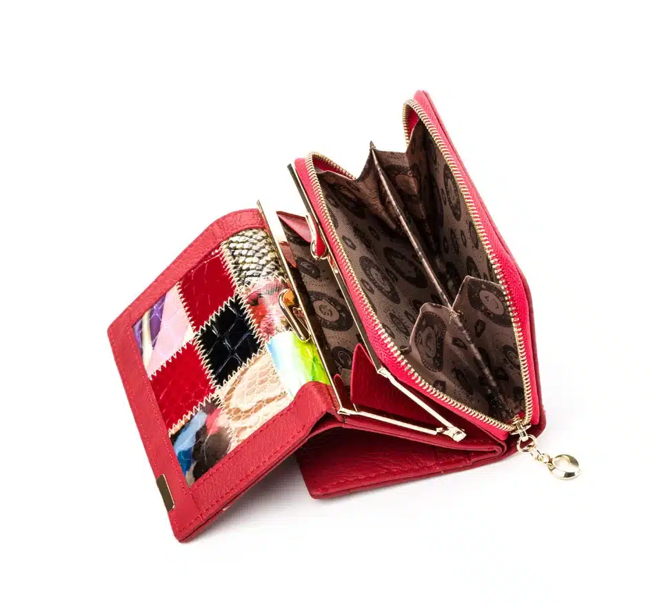 Women Luxury Brand Fashion Genuine Leather Patchwork Wallet Women Small Purse Female Short Design 15