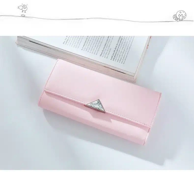 2018 Brand Lovely Leather Long Women Wallet Girls Change Clasp Purse Female Money Coin Card Holders Lady Clutch Wallets Carteras 20