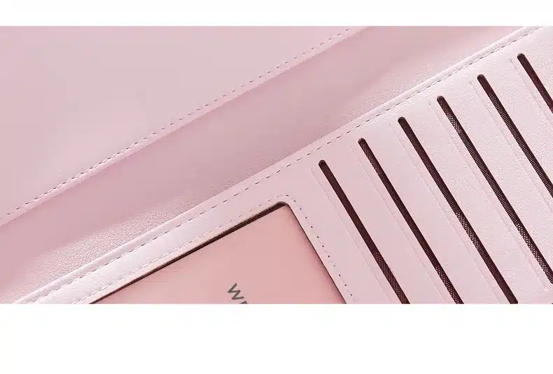 2018 Brand Lovely Leather Long Women Wallet Girls Change Clasp Purse Female Money Coin Card Holders Lady Clutch Wallets Carteras 25