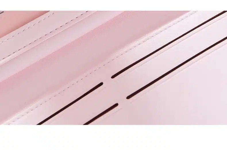 2018 Brand Lovely Leather Long Women Wallet Girls Change Clasp Purse Female Money Coin Card Holders Lady Clutch Wallets Carteras 26
