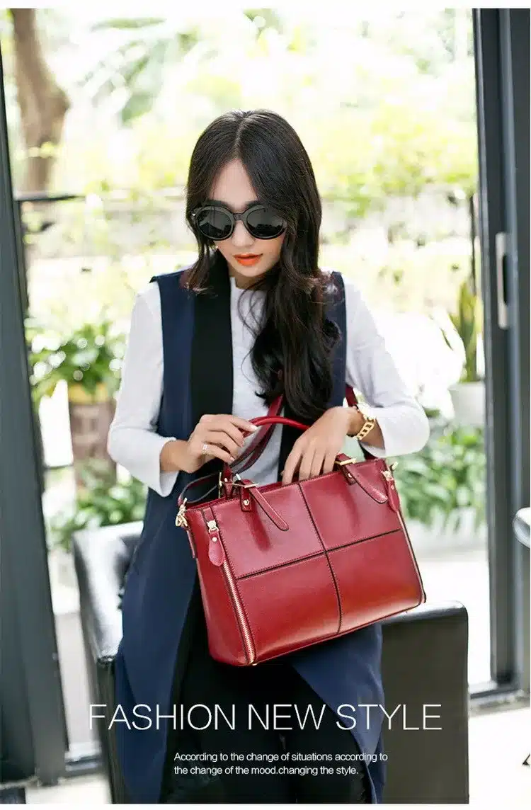Fashion patchwork designer cattle split leather bags women handbag brand high quality ladies shoulder bags women bag WLHB974 8