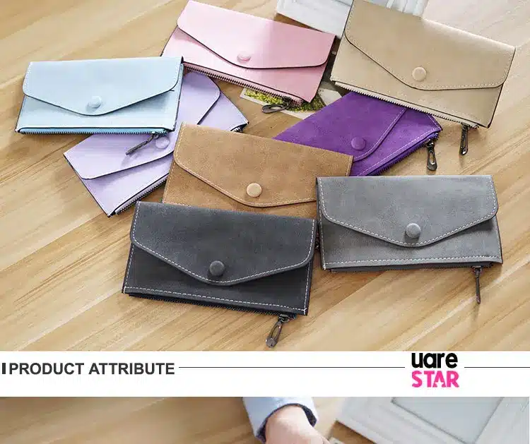 2017 matte leather women's wallet zipper bag vintage female wallet purse fashion card holder phone pocket long women wallet 11