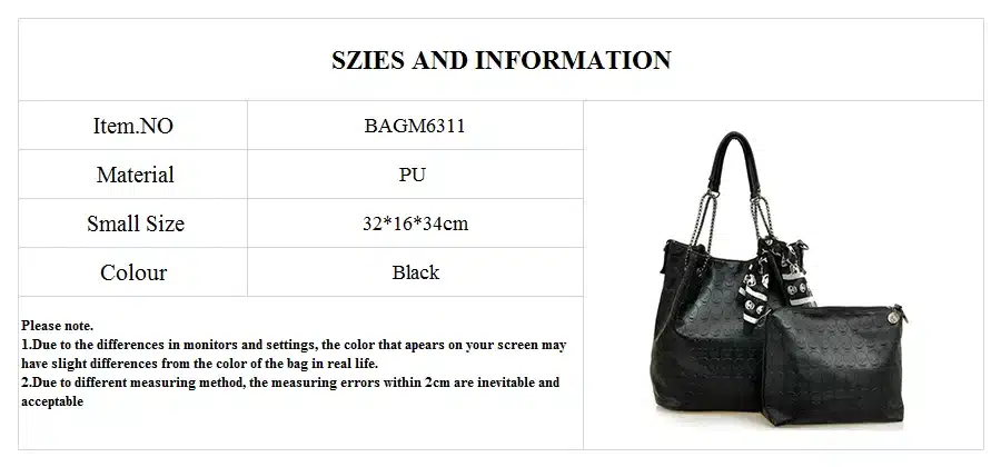 HISUELY 2017 Vintage Skull Shoulder Bags Women Bucket Pu Leather With Silk Female Black Handbags Ladies Casual Chain Tote Bag 11
