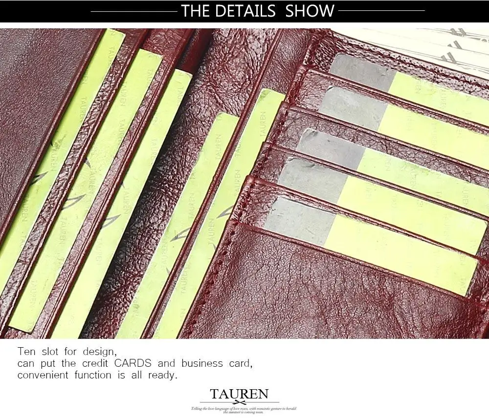 2018 New Style Layer Of Import Oil Wax Cowhide Medium Paragraph Buckle Leather Wallet Women's High Quality Purse 21