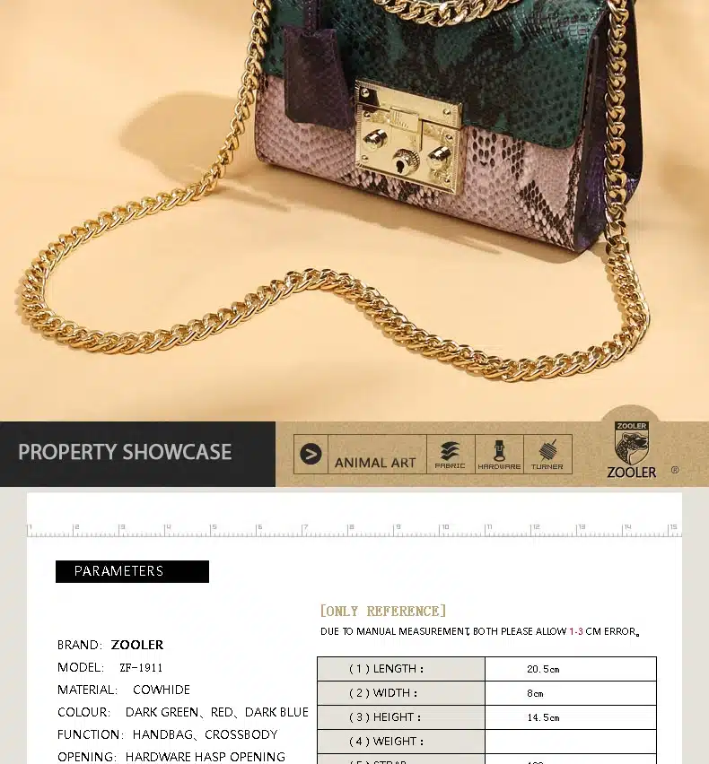 2018 Hottest ZOOLER genuine leather bag women luxury bags handbags woman famous brand chain shoulder bags bolsa feminina #1911 8