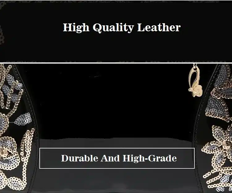 New Luxury Europe Fashion Women Bag Embroidery Sequined Chains Patent Leather Famous Brand Shoulder Handbag Ladies Messenger Ba 14