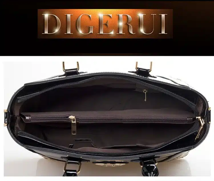 New Luxury Europe Fashion Women Bag Embroidery Sequined Chains Patent Leather Famous Brand Shoulder Handbag Ladies Messenger Ba 58