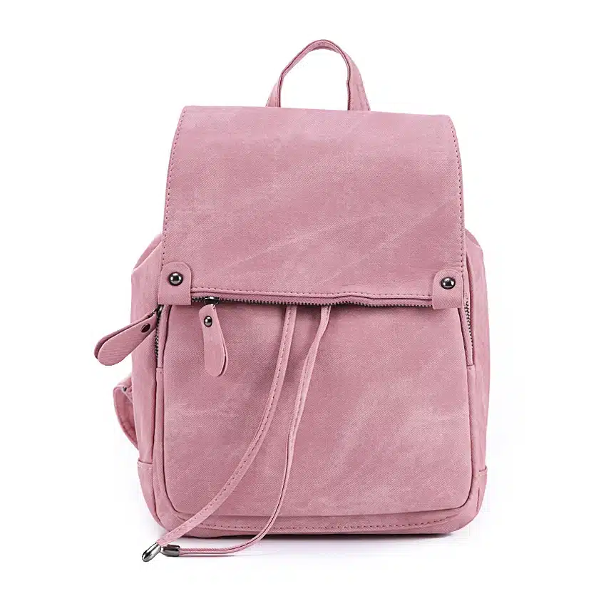 DIDA BEAR Brand Women Leather Backpacks School Bag for Teenage Girls Female Fashion Rucksack Mochila Grey Black Travel Backpack 4