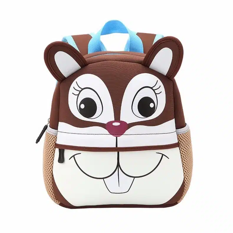 Children 3D Cute Animal Design Backpack Toddler Kid Neoprene School Bags Kindergarten Cartoon Comfortable Bag Giraffe Monkey Owl 5