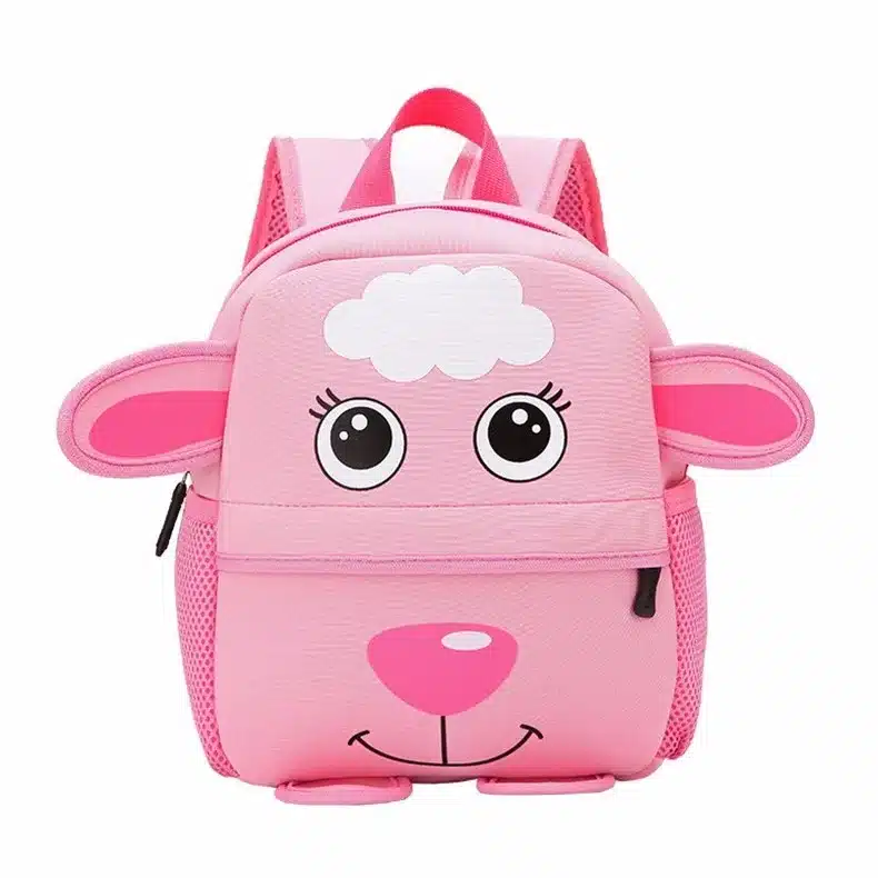 Children 3D Cute Animal Design Backpack Toddler Kid Neoprene School Bags Kindergarten Cartoon Comfortable Bag Giraffe Monkey Owl 6