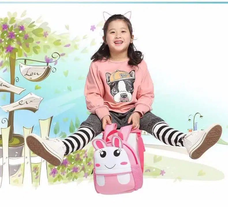 Children 3D Cute Animal Design Backpack Toddler Kid Neoprene School Bags Kindergarten Cartoon Comfortable Bag Giraffe Monkey Owl 14