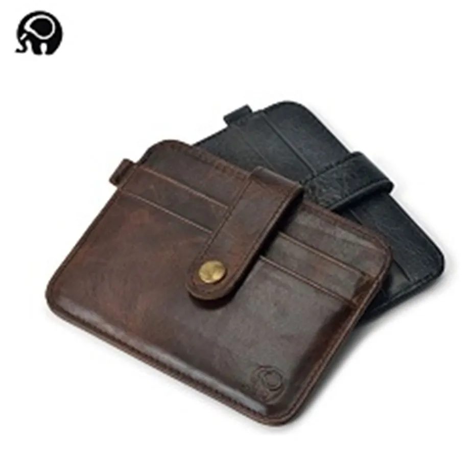 Slim leather multi-card-bit pack bag men Wallet Creadit Card Holder bank cardholder leather cow pickup package bus card holder 14