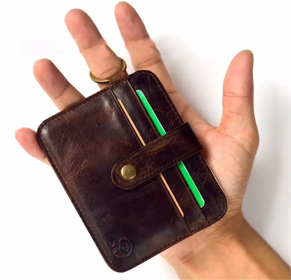 Slim leather multi-card-bit pack bag men Wallet Creadit Card Holder bank cardholder leather cow pickup package bus card holder 25