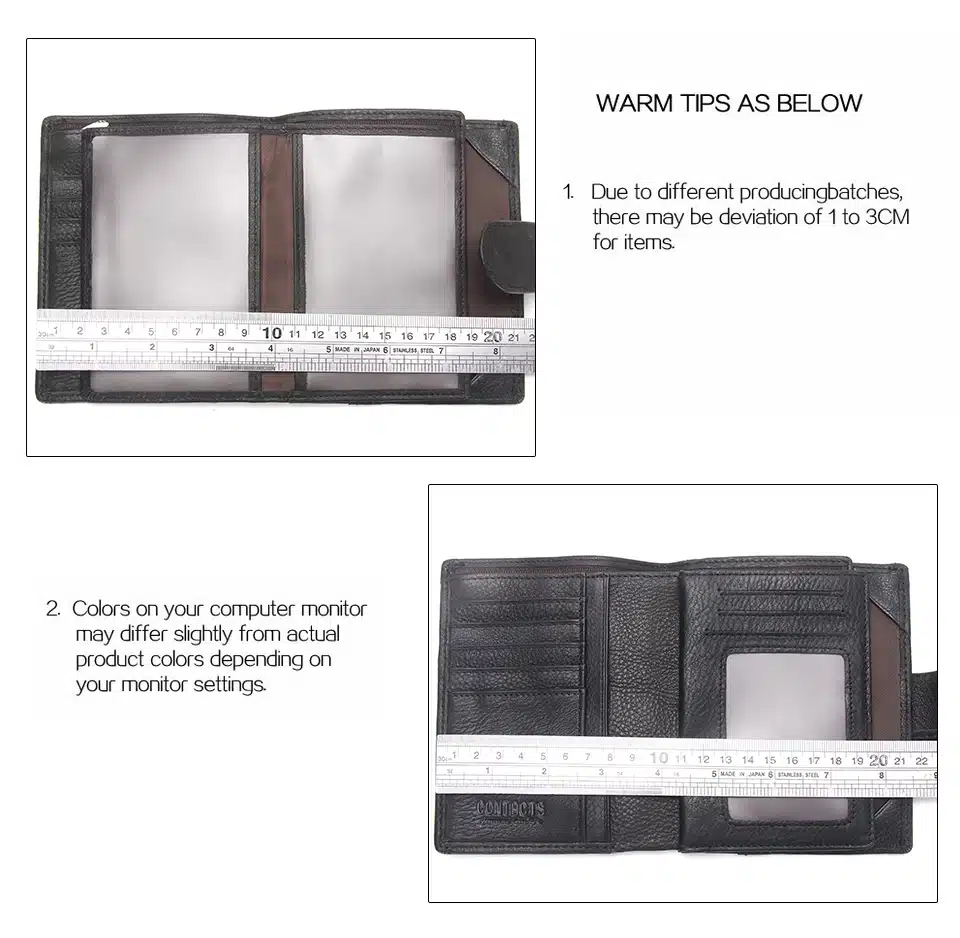 2018 Passport Wallet Men Genuine Leather Travel Passport Cover Case Document Holder Large Capacity Credit Card Holder Coin Purse 24