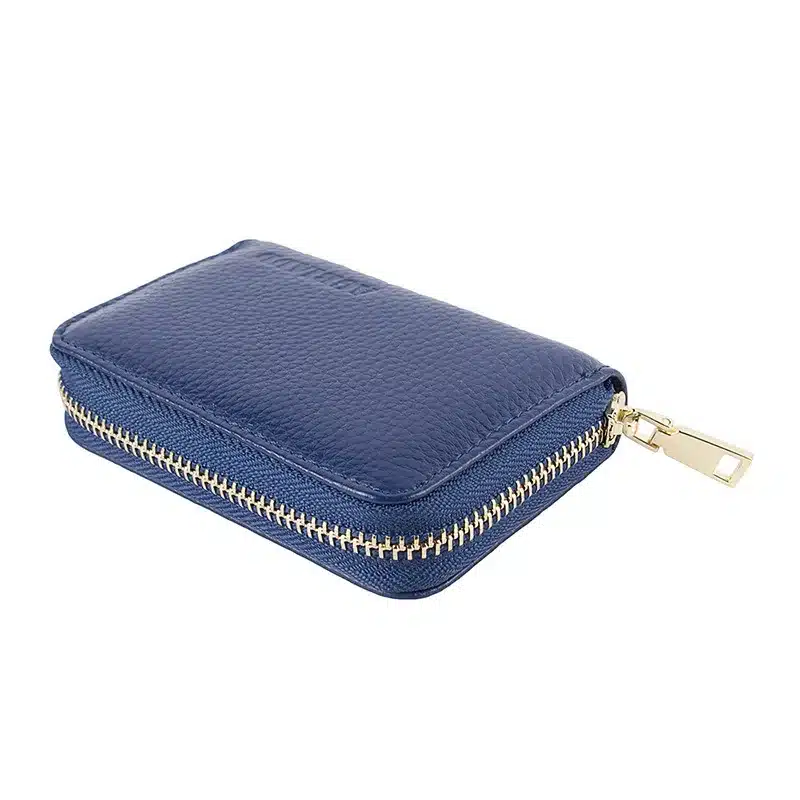 AGBIADD Women's Zipper Cute Wallets Small Red Purse Ladies Fashion Genuine Leather Credit Card Holder B584 12