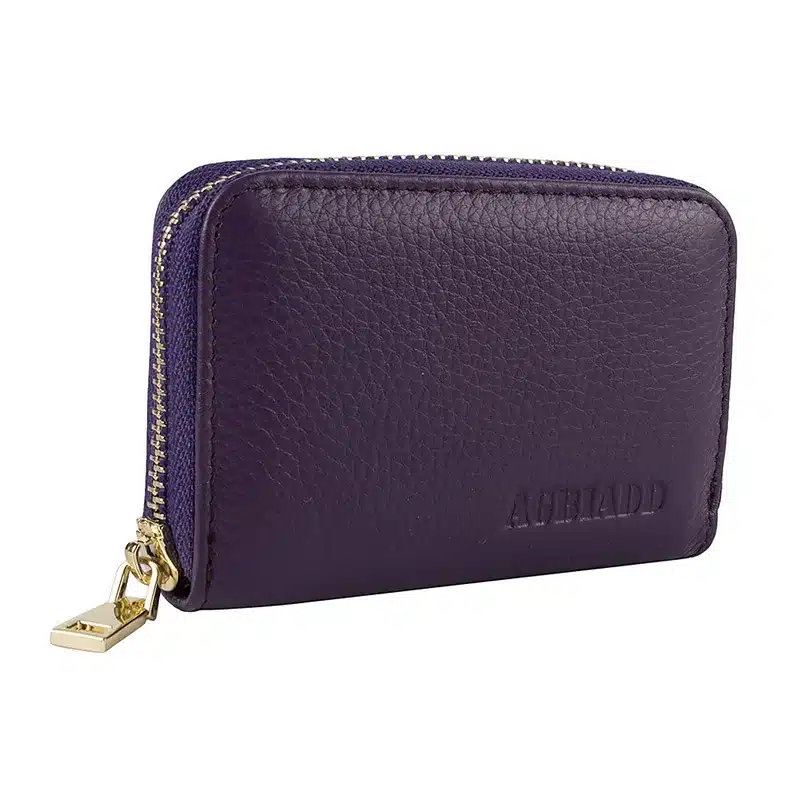 AGBIADD Women's Zipper Cute Wallets Small Red Purse Ladies Fashion Genuine Leather Credit Card Holder B584 14