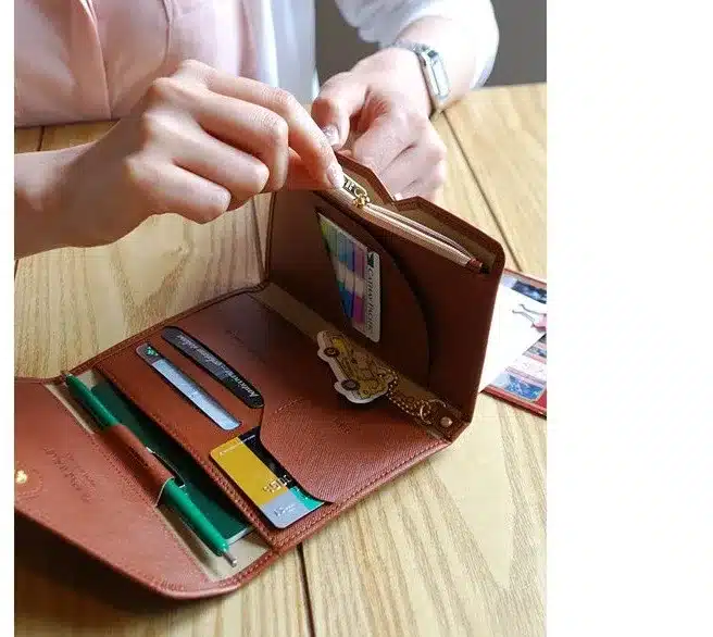 2016 hot selling Korean Style Passport Wallet Multifunction Credit Card Package ID Holder Travel Clutch Bag for women and men 16