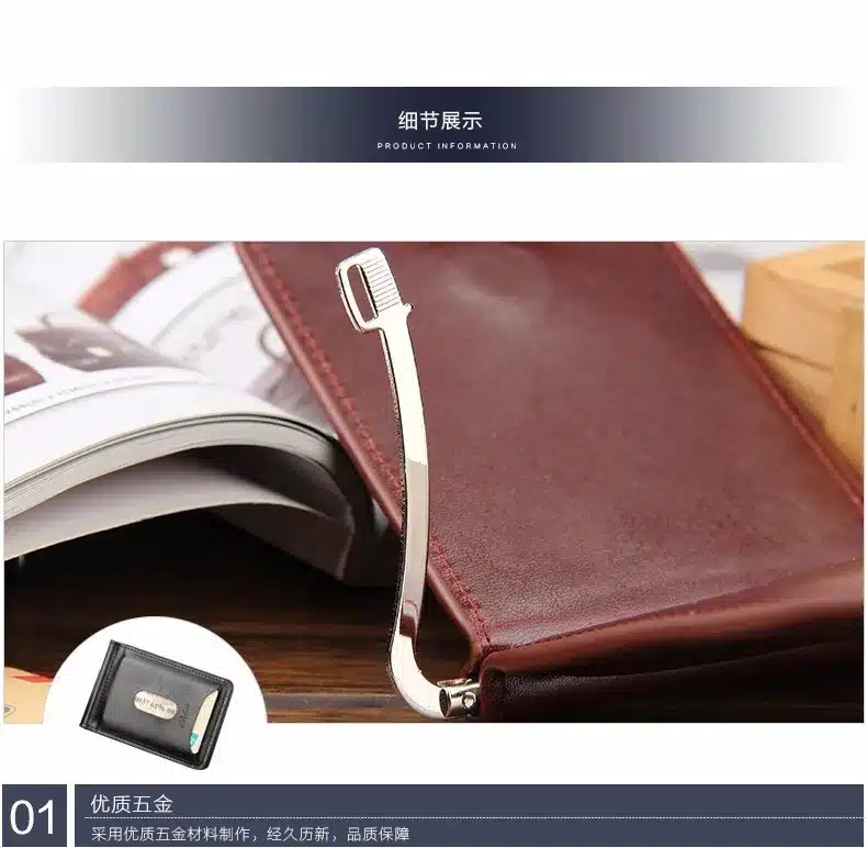 Fashion Slim Mini Money Clips Unisex Cash Clips Men's Wallet Black Small Cion Purse women bag Coffee Casual boy's magic wallet 13