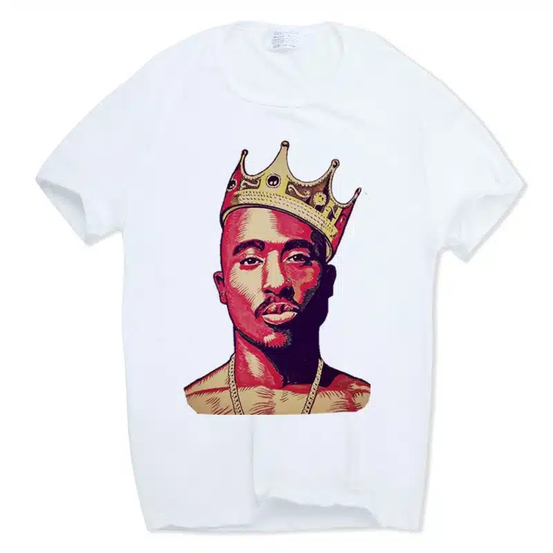 Hecoolba 2017 Men's print tupac 2pac T-shirt Short sleeve O-Neck White Tshirt Hip Hop Swag harajuku Streetwear T shirt HCP287 6