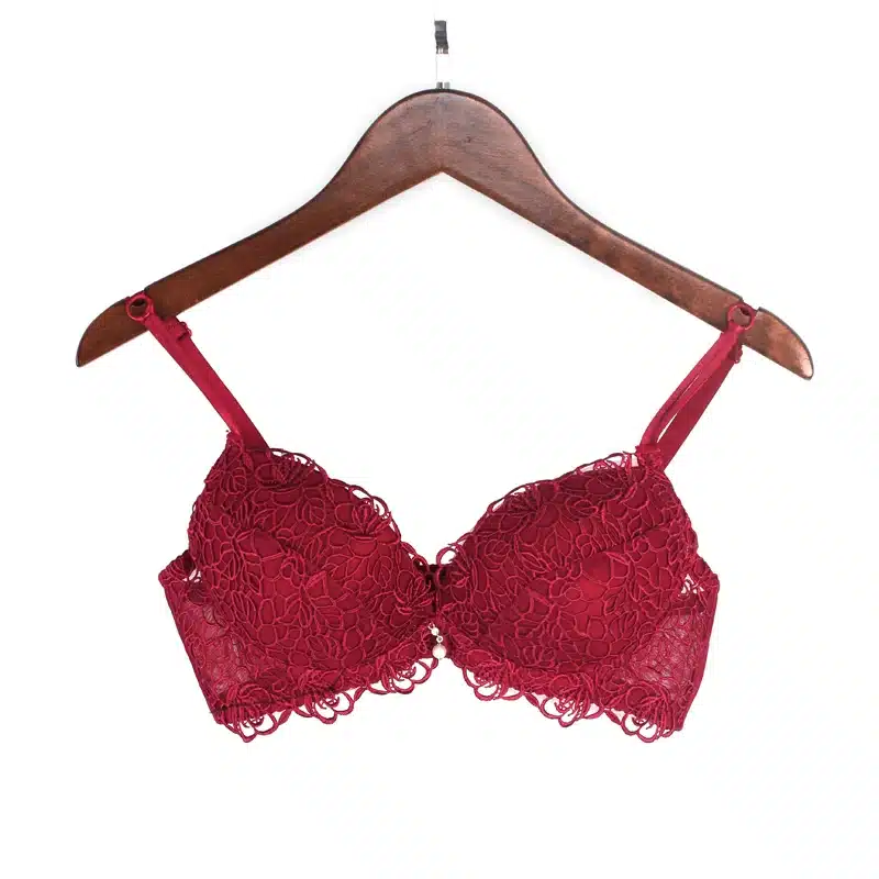 DeRuiLaDy Fashion Flower Embroidery Women Bra Set Adjusted Super Push Up Thick Underwear Women Padded Bralette Bra Panty Set 31